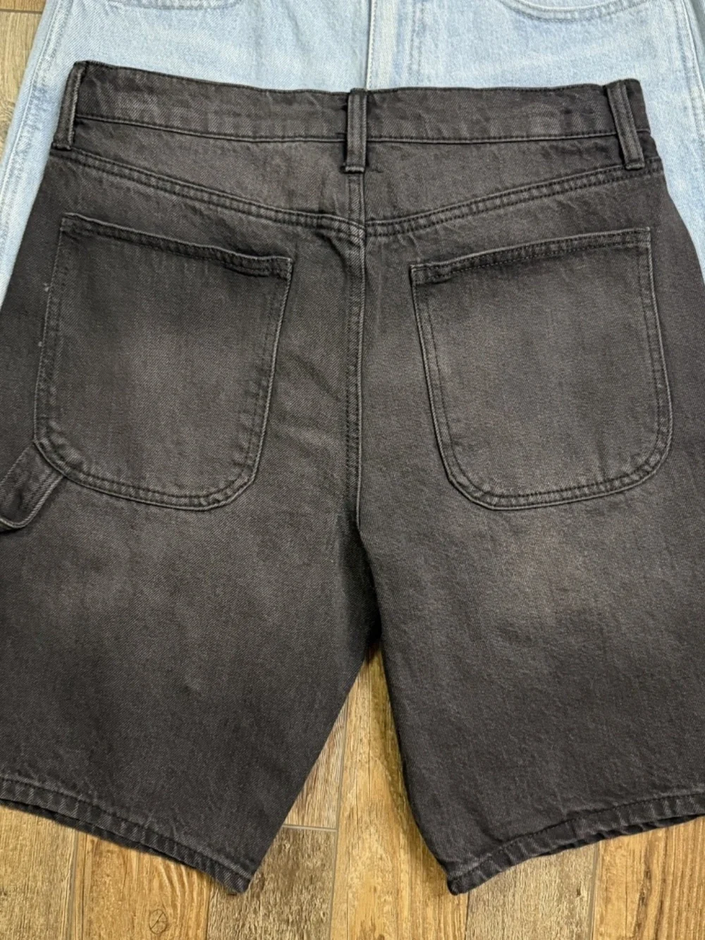 Arizona Mens Shorts 30W Black & Blue Baggy Fit 10